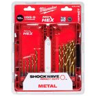 Набор сверл по металлу Milwaukee RedHEX HSS-G TiN 3-10мм 10шт (759)